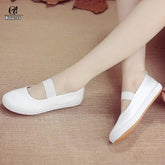 Halloweez Danganronpa 2 Mikan Tsumiki Cosplay Sneakers - White Sport Shoes for Gymnastics and Dance - Halloweez